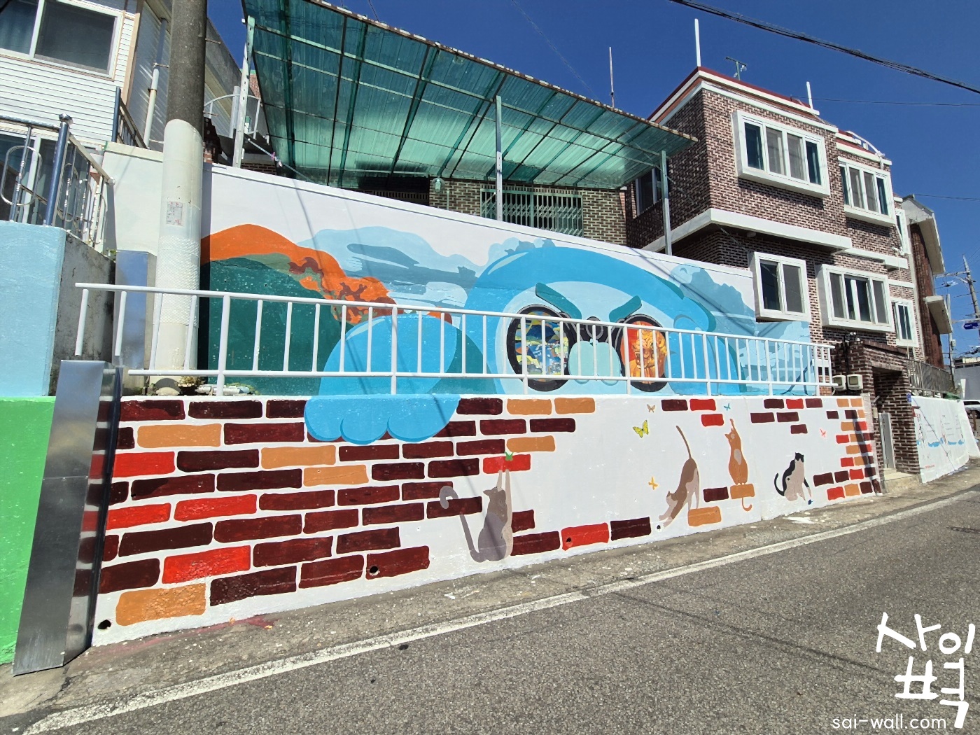 '24 동피랑 벽화마을 조성사업 벽화 시공 사진 3